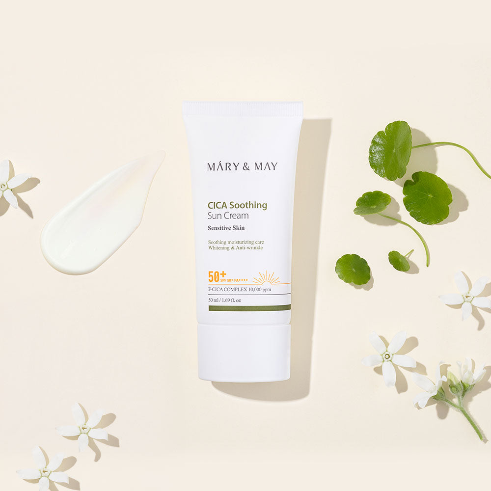 Mary&May Vegan CICA Soothing Sun Cream SPF50+ PA++++