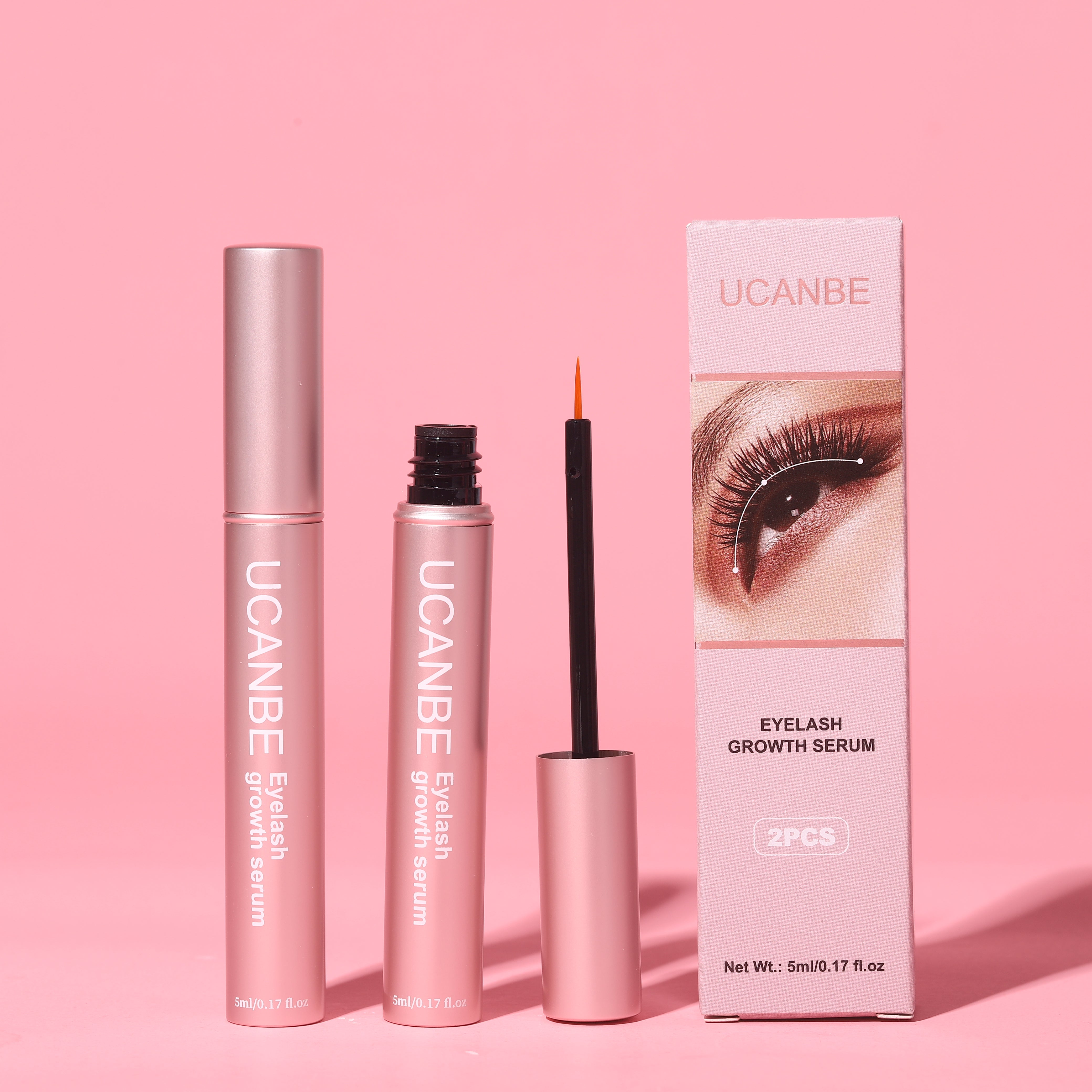 Eyelash Growth Serum - 2PCS, 5ml Each, Enhances and Nourishes Lashes