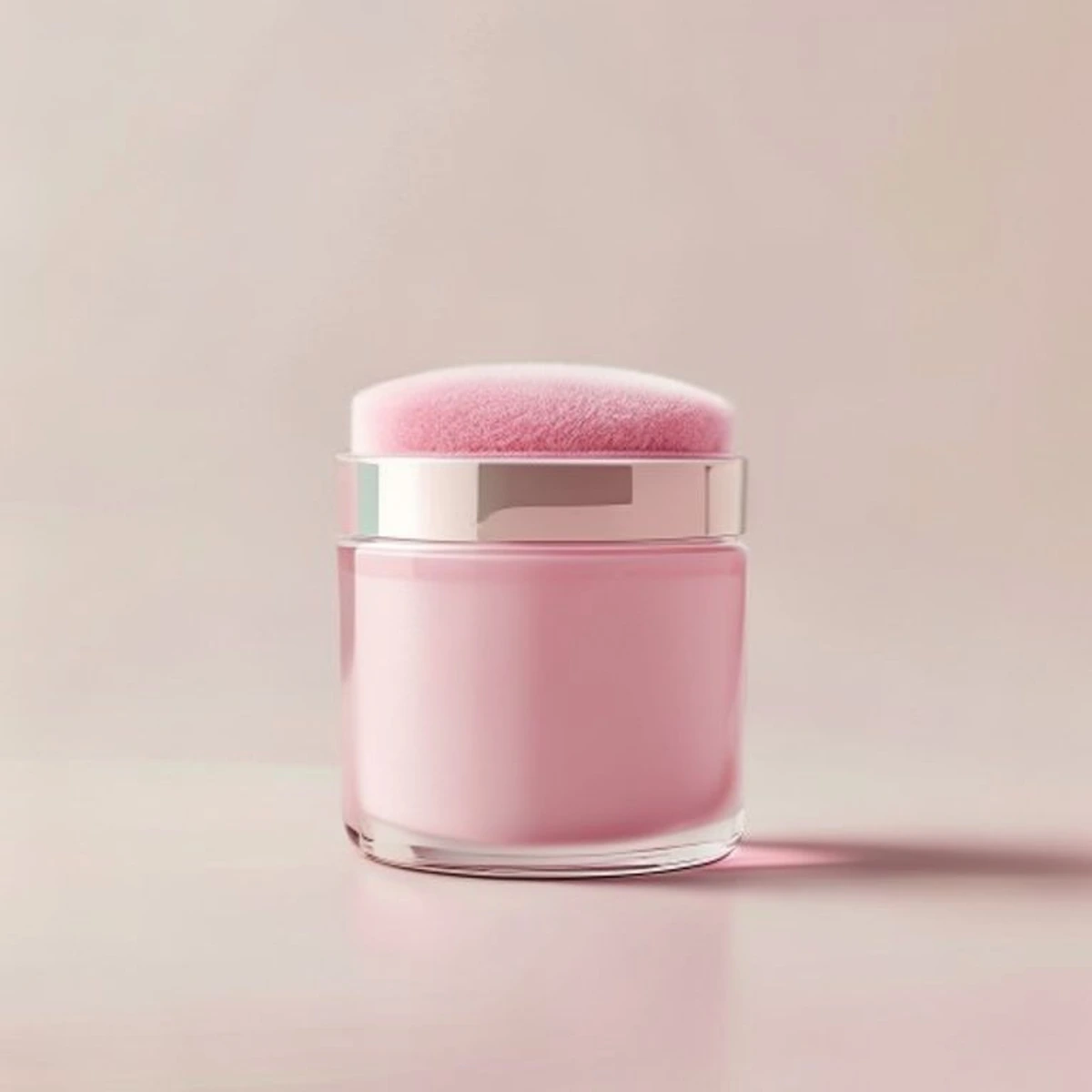 Velour Powder Puff Jar Set